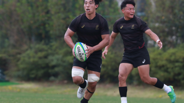 中大Bを31ー14で下し白星　序盤のリードを守り切る