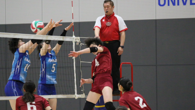 【女子バレーボール】好スタート切るも江戸川大に押し切られ惜しくも敗戦