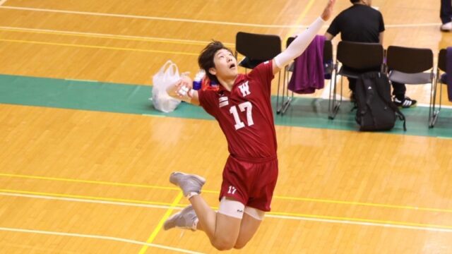 【男子バレー】ラリーを制しストレートで駒大を撃破