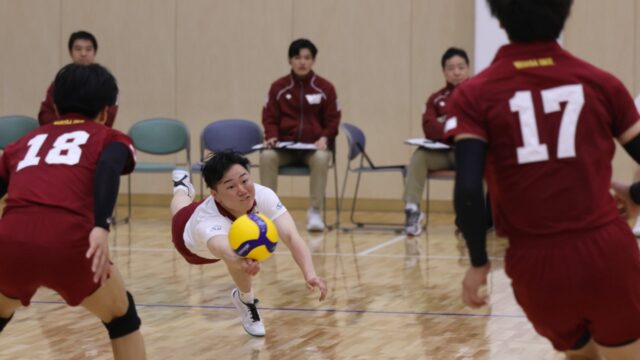 【男子バレー】東京学芸大にストレート勝利し、昨年の雪辱を果たした！