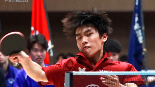 【男子卓球】明大の壁は高く……　ストレート負けを喫し４勝２敗で最終戦へ