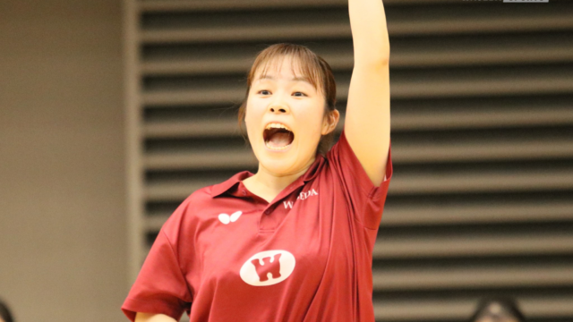 【女子卓球】ここで出た大場の初勝利！チームで繋いだ劇的ＷＩＮ