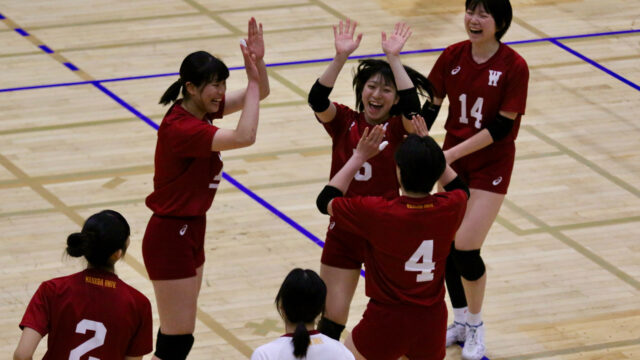【女子バレーボール】中大の粘りに苦しみストレート負け　惜しくも３連勝にはならず
