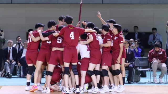 【男子バレー】伝統の早慶戦　白熱の試合を繰り広げるも12連勝ならず
