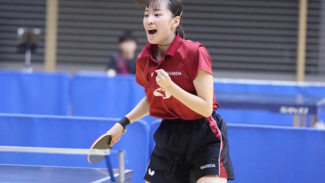 【女子卓球】年に１度の関東個人戦　司が２年連続のランク入り！