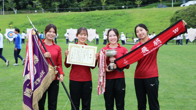 【女子アーチェリー】王座制覇の快挙、悲願の２連覇果たす！　