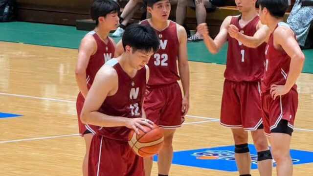 【男子バスケ】最後の１分間で決着　白鷗大に勝利で３位