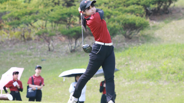 【女子ゴルフ】優勝を目指した春季リーグ戦　次につながる３位に終わる