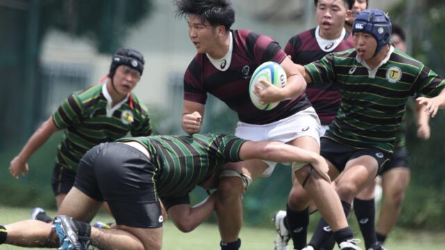 【ラグビー】東大に大差で勝利　試合終了まで勢いを保ち続けた