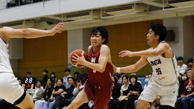 【男子バスケ】明大に春のリベンジ達成・５勝１敗で１巡目折り返す
