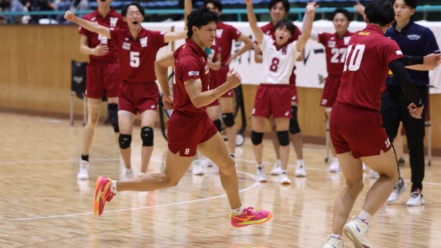 【男子バレー】盤石な試合運びで東海大に勝利し、５連勝目を飾った！