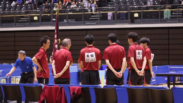 【卓球男子】堂々の全国３位　徳田・濵田が奮闘も紫紺の壁高く