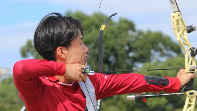【男子アーチェリー】山﨑が最後のインカレで28位　４年間の集大成　