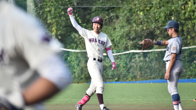 【準硬式野球】宮本が９回２失点で完投勝利　勝ち点の行方は３回戦へ／慶大２回戦