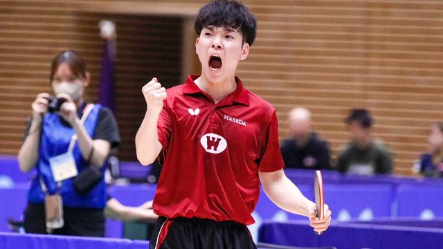 【卓球男子】強敵に貴重な１勝！　磯村が爆発力を見せた　