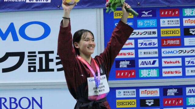 【競泳】新開・内田の男女両主将がメダル獲得！　加藤心冨は自己ベストを1.66更新し、平泳ぎ2冠達成！